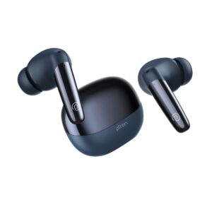 pTron Zenbuds Ultima ANC Earbuds, 35dB Active Noise Cancellation TWS, Transparency Mode,(Blue)