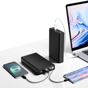 Coolnut Premium Smallest Laptop Power Bank Metal 74Wh(20000mah) with 100watt PD Input/Output, EV Batteries