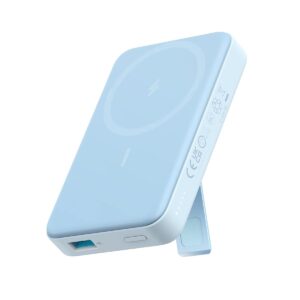 Anker 633 Magnetic Wireless Power Bank, 10,000mAh, with Mobile Stand, Blue