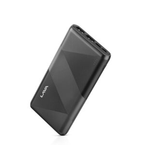 Lava PB11 | 10000mAh | 12W Power Bank | Dual USB Charging Ports | 2 Input Ports Type-C & Micro USB (Black)
