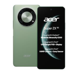 Acer Super ZX 5G (Cosmic Green, 4GB RAM, 128GB Storage)