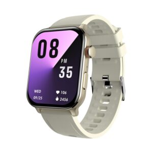 itel ICON-3 Smartwatch with single chip BT Calling, 2.01" AMOLED Display, (Shiny Gold)