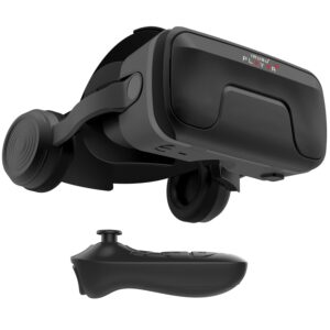 Irusu Play VR Ultra 3D VR Headset-Virtual Reality Headset with HD Lens,Controller,Stereo Headphones