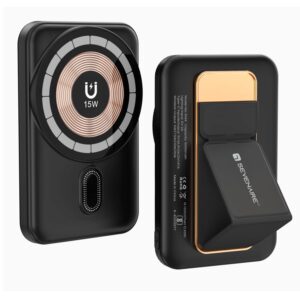 SEVENAIRE P50 Magsafe Power Bank, 20W Wired & 15W Wireless Output, (Black)