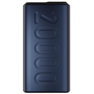 Ambrane 20000mAh Power Bank, 20W Fast Charging, Tripe Output, Type C PD (Input & Output), Blue)