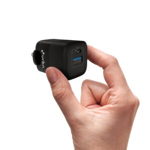 URBN 65W Ultra Fast GaN Laptop Adapter | iPhone Charger | USB Type C (Black)