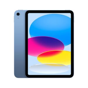 Apple iPad (10th generation): with A14 Bionic chip, 27.69 cm (10.9″) Liquid Retina display, 256GB, Wi-Fi 6 + 5G cellular, Blue