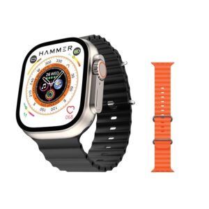 HAMMER Ultra Classic 2.01" Always on Display, Bluetooth Calling Smart Watch, Wireless Charging