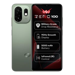 Zeno 100 (3+5GB RAM, 64GB ROM) | 5000mAh Battery | Green