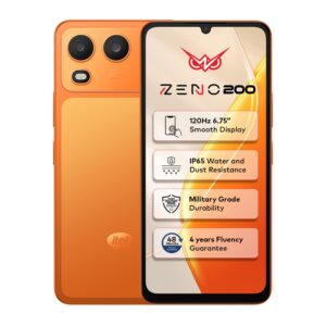 Itel Zeno 200 (Comet Orange, 4 GB RAM, 128 GB Storage)