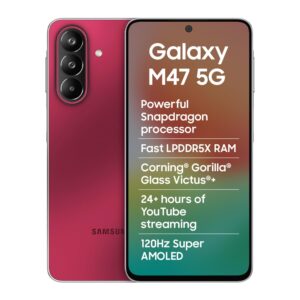 Samsung Galaxy M47 5G (Rogue Red, 8GB RAM, 256GB Storage)